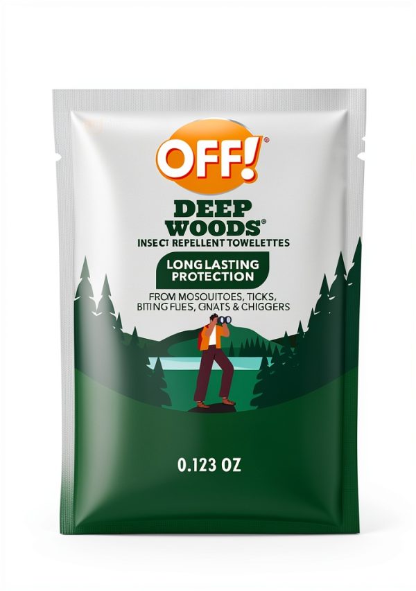 SC Johnson Insect Repellent Wipes DEET Protection Mosquitoes-10