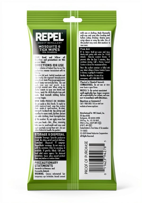 United Industries Picaridin Insect Repellent Wipes 15 Pack-7