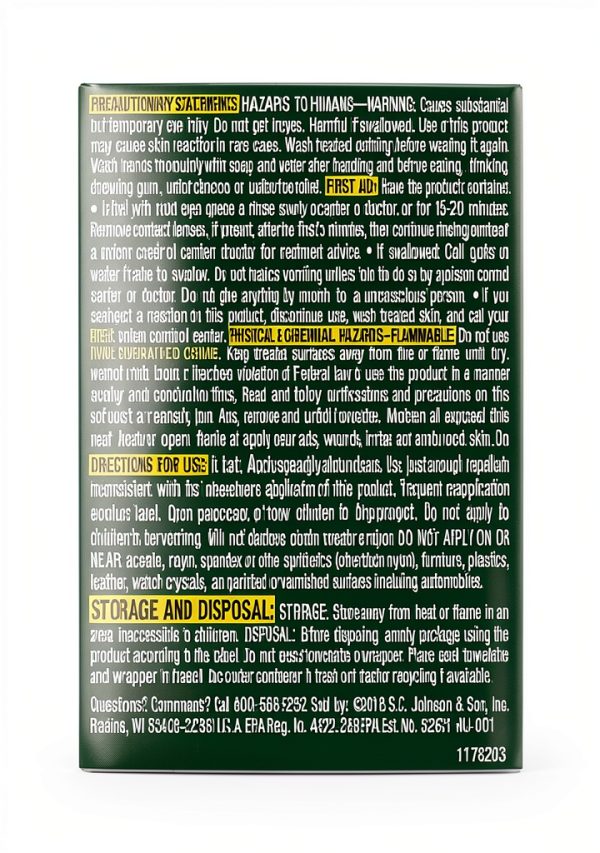 SC Johnson Insect Repellent Wipes DEET Protection Mosquitoes-11