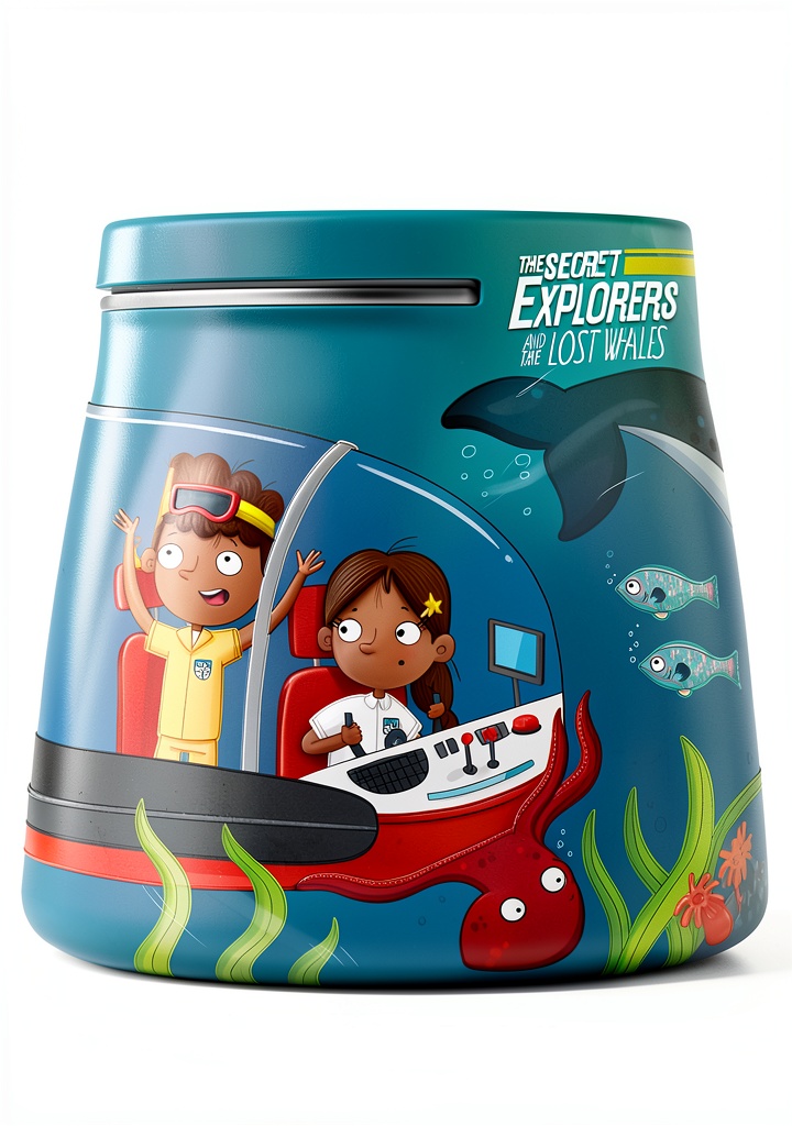 The Secret Explorers book cover showing marine life illustrations