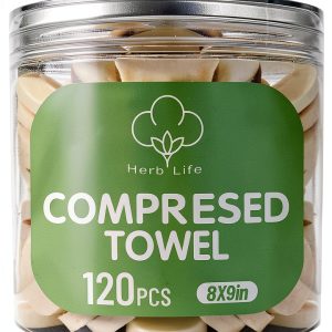 Herb Life Disposable Towels Cotton Polyester Camping Travel-0