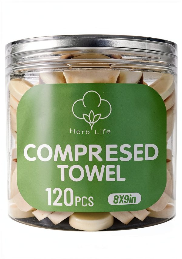 Herb Life Disposable Towels Cotton Polyester Camping Travel-0