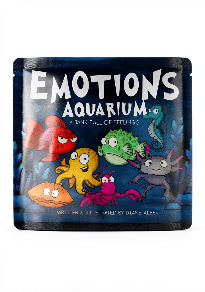 'Kindle Children's Fish Books on a child's tablet'