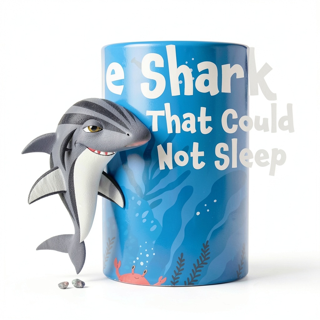 Child reading shark adventure eBook on a Kindle device