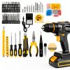 Cordless Drill RYOJEGK 20V Brushless 60Nm Torque with LED Light-1