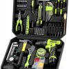 POWKITS 12V Cordless Drill Set Green Metal Portable Power Tool-0