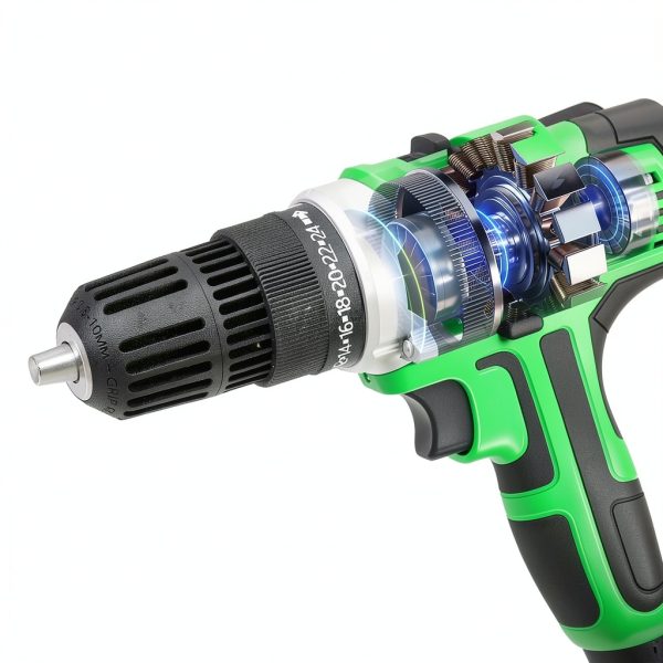 GardenJoy 21V Drill Green Basic 1 1500mAh 280 in‑lb Torque-6
