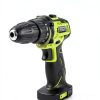 POWKITS 12V Cordless Drill Set Green Metal Portable Power Tool-2