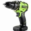 POWKITS 12V Cordless Drill Set Green Metal Portable Power Tool-1
