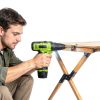 POWKITS 12V Cordless Drill Set Green Metal Portable Power Tool-5