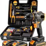 Cordless Drill RYOJEGK 20V Brushless 60Nm Torque with LED Light-0
