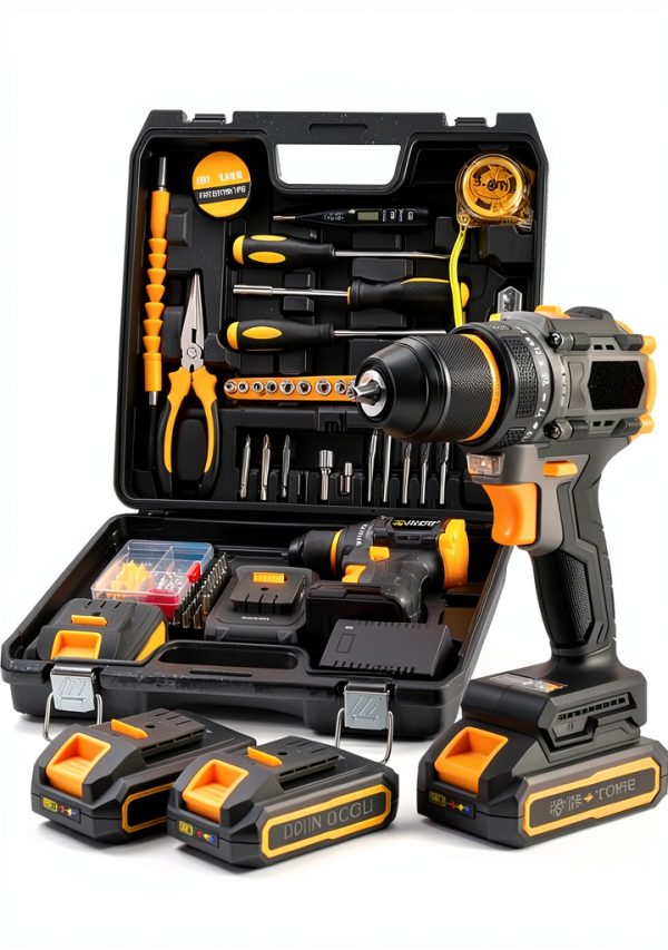 Cordless Drill RYOJEGK 20V Brushless 60Nm Torque with LED Light-0