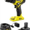Ryobi 18 Volt ONE Plus 1/2 in. Drill/Driver Kit 1.5 Ah Battery &-0