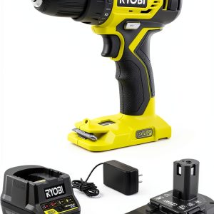 Ryobi 18 Volt ONE Plus 1/2 in. Drill/Driver Kit 1.5 Ah Battery &-0