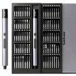 Electric Screwdriver Set 80-in-1 Mini Precision by Soleilwear Grey Y1-0