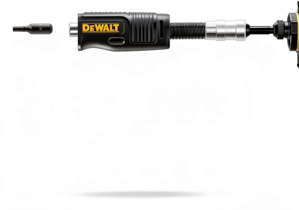DEWALT FLEXTORQ Right Angle Drill Attachment 4-in-1 12-Inch Compact-4