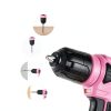 DEKOPRO 8V Cordless Drill with 42‑Piece Kit, LED Light, Pink-5